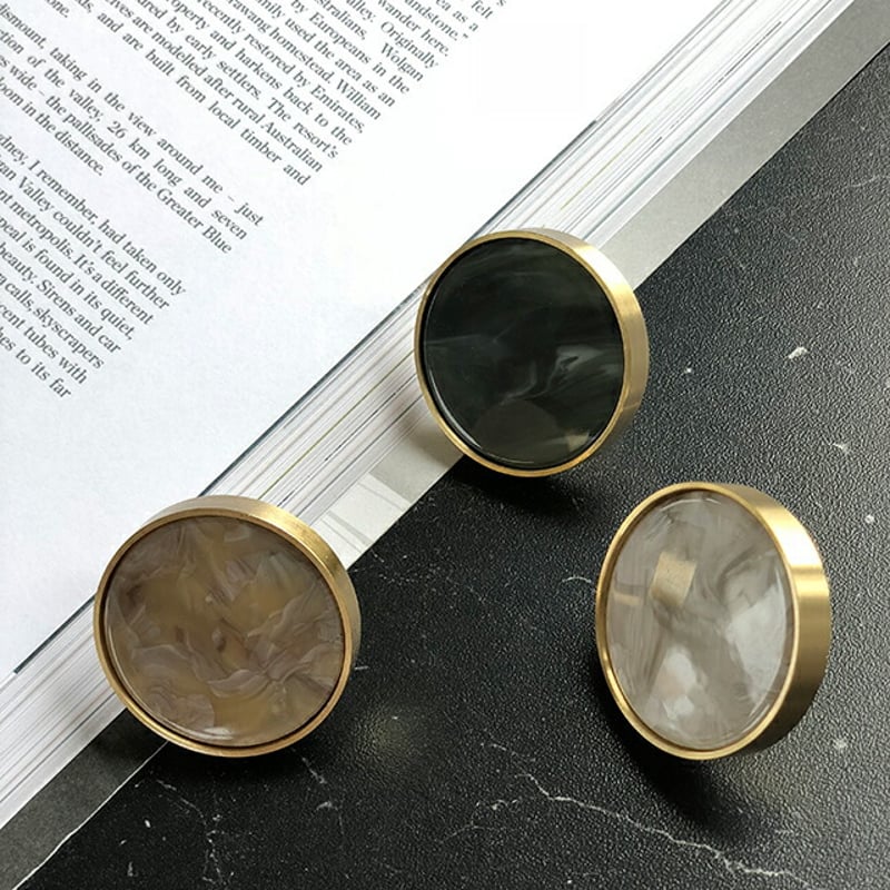 wall-03003 ウォールフック 真鍮 ゴールド 3cm マーブル 壁飾り | ART O