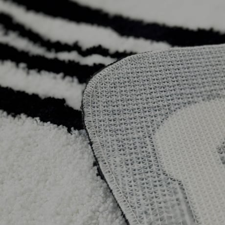 rug-03063　Geometric モノトーン ラグ 80cm×110cm