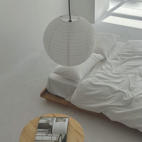 予約販売6月下旬～7月上旬頃発送予定　light-03179　ホワイト Rice Paper Shade Small 40cm 和紙 ペンダントライト