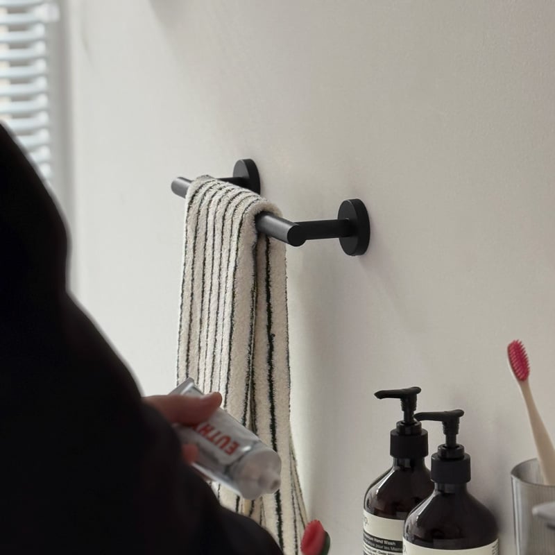 towel-03022 タオルハンガー ステンレス マットブラック | ART OF BLACK