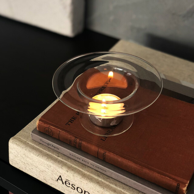 candle-03057 ガラス クリア キャンドル ホルダー | ART OF BLACK