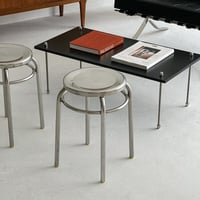 予約販売10月下旬～11月上旬頃発送予定　chair-03052　ステンレス ラウンド スツール