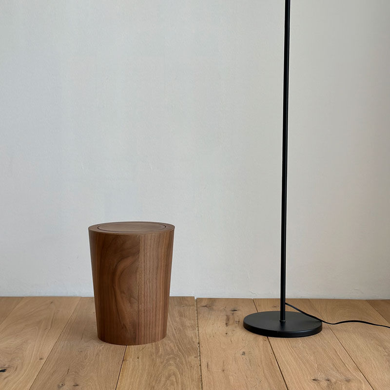 dustbox-03007 rotate cover ウッド ダストボックス 蓋付き ゴミ箱