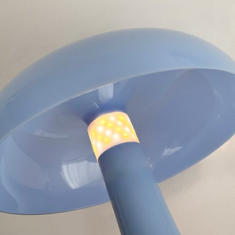 light-03403　USB ライトブルー マッシュルーム ポータブルライト LED W25cm