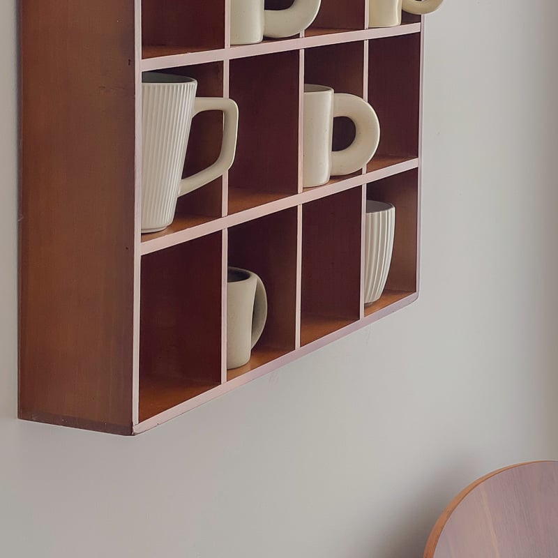 wallrack-03049 天然木 カップシェルフ 52×40cm | ART OF BLACK