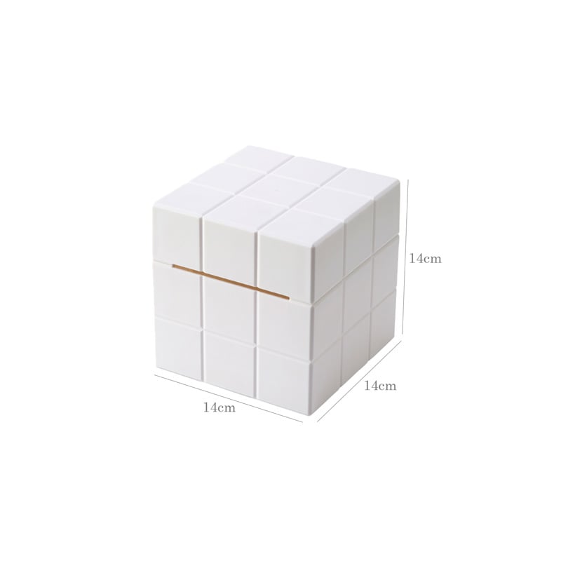 ティシュケース tissuebox-03088 ホワイト タイル調 ティッシュケース | ART OF