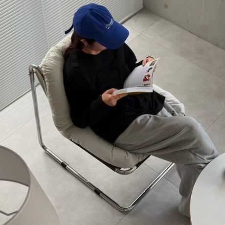 予約販売6月中旬～6月下旬頃発送予定　chair-03096 新型 コーデュロイ カンティレバーラウンジチェア 1人掛けソファ