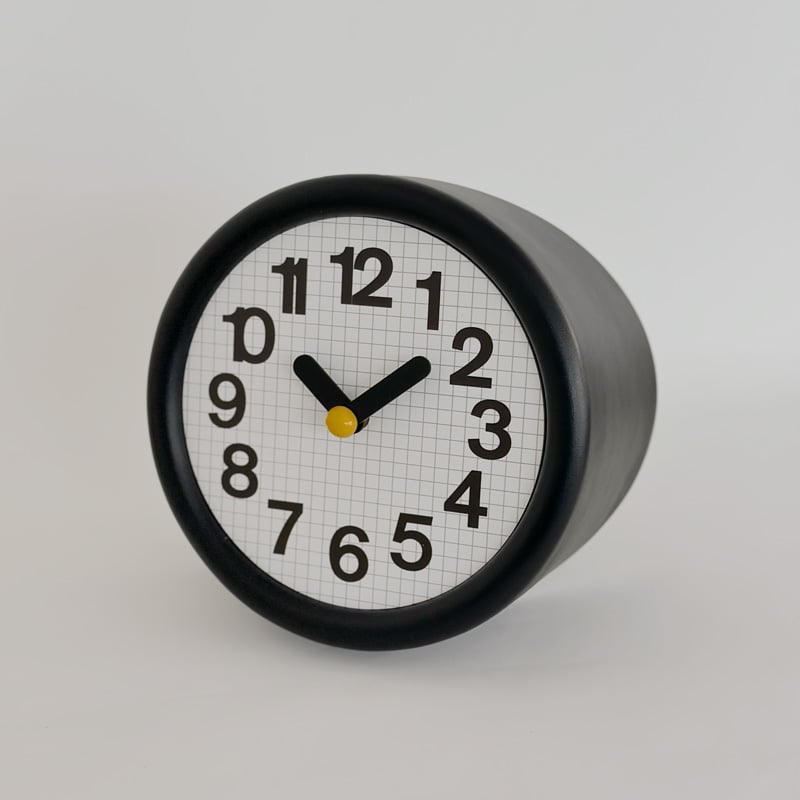 clock-03111 Black コーナー専用 ウォールクロック 壁掛け時計 静音