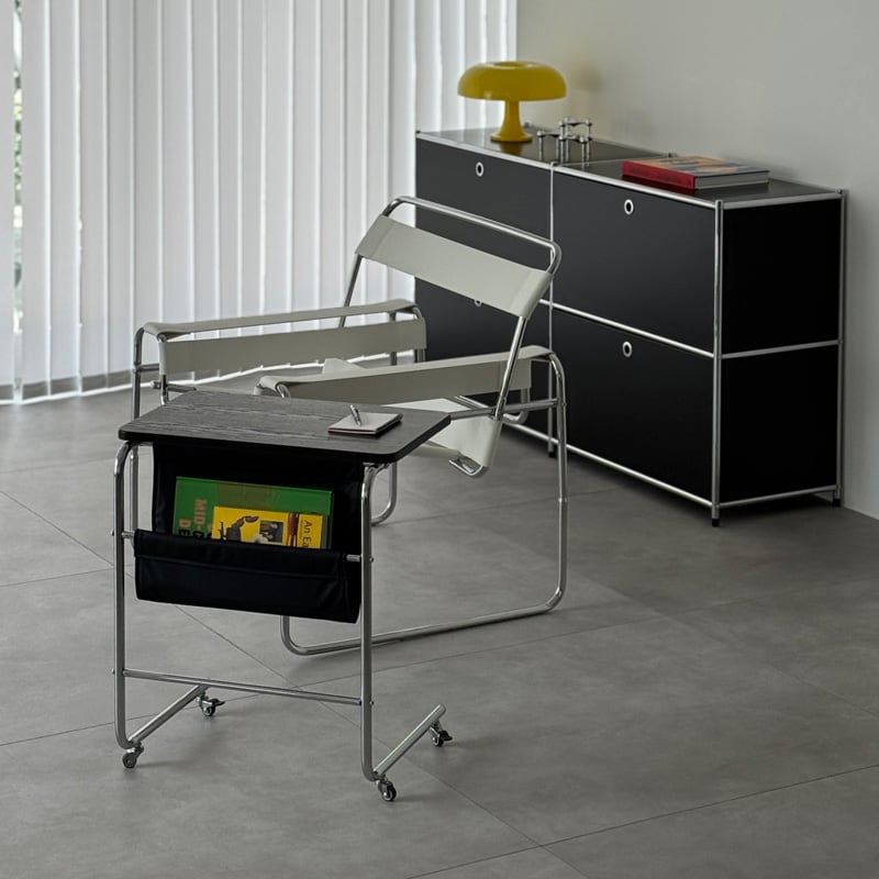 table-03193 ブラック ポケット キャスターテーブル | ART OF BLACK