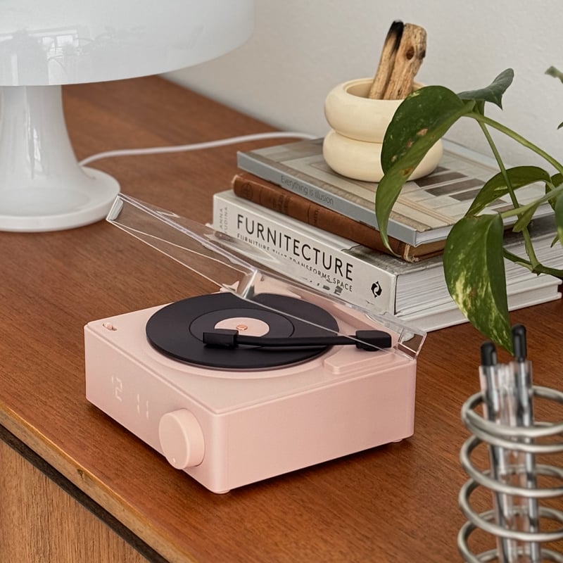 レコード製スマホスピーカー lifestyle-03011 レコードプレーヤーデザイン Bluetooth スピーカー |