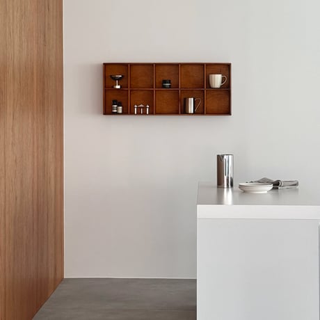 wallrack-03052　天然木 ウォールシェルフ 82×33cm
