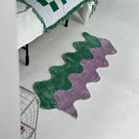 予約販売6月下旬～7月上旬頃発送予定　rug-03060　rippling バイカラーラグ 45cm×120cm