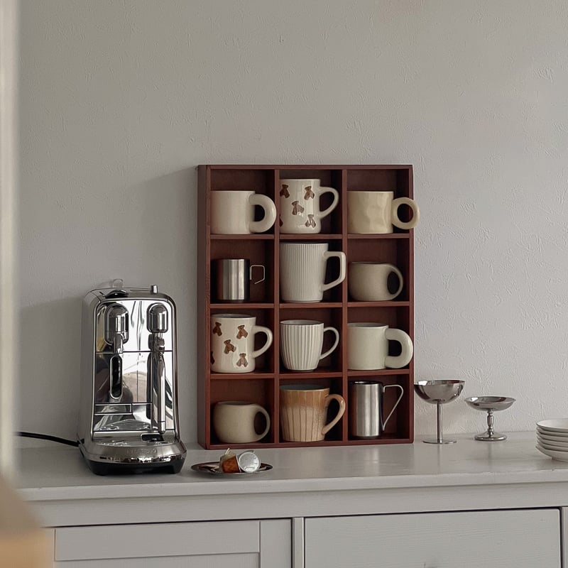 wallrack-03049 天然木 カップシェルフ 52×40cm | ART OF BLACK