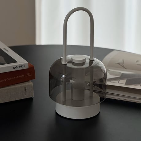 light-03357　USB ハンドル付き スモークグレー ポータブルランプ