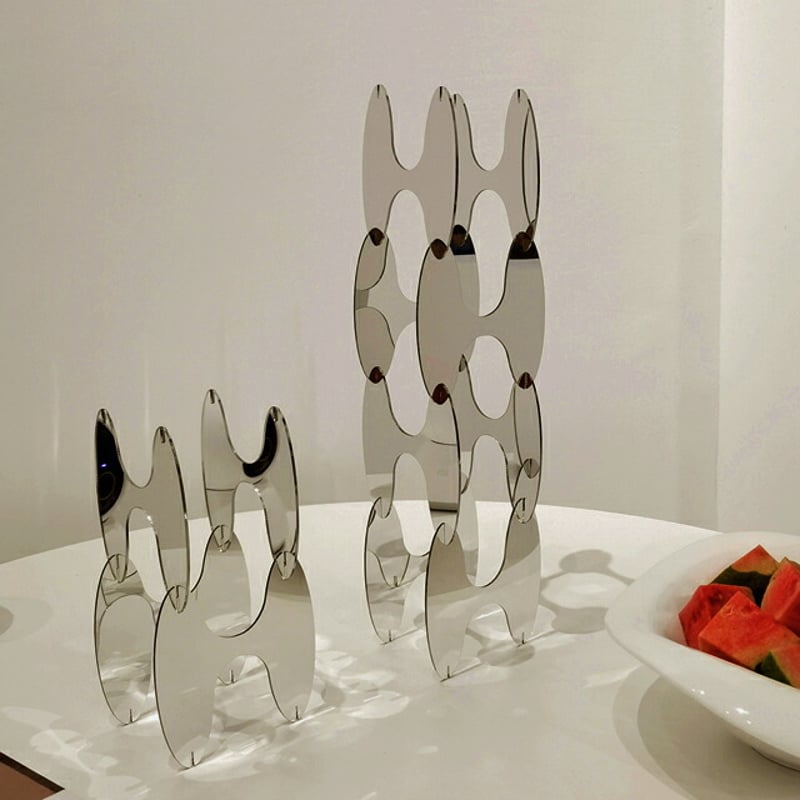 objet-03021 ミラー アート オブジェ 4枚セット | ART OF BLACK