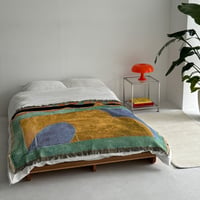 予約販売9月上旬～9月中旬頃発送予定　bedthrow-03017　color scheme ベッドスロー 130×160