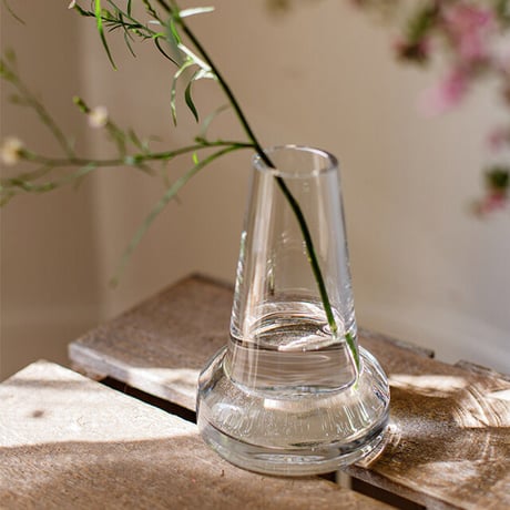 flowervase-03245　clear ガラス フラワーベース 花瓶