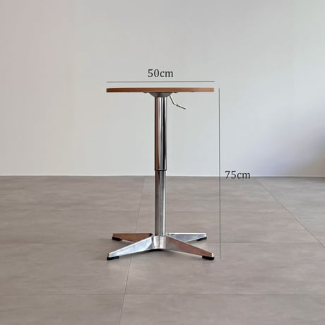 予約販売7月上旬～7月中旬頃発送予定　table-03182　昇降式 ラウンドテーブル ホワイト 直径50cm