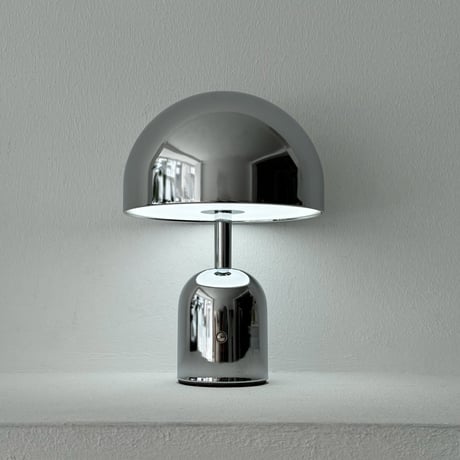 light-03140　USB シルバー マッシュルーム テーブルランプ LED