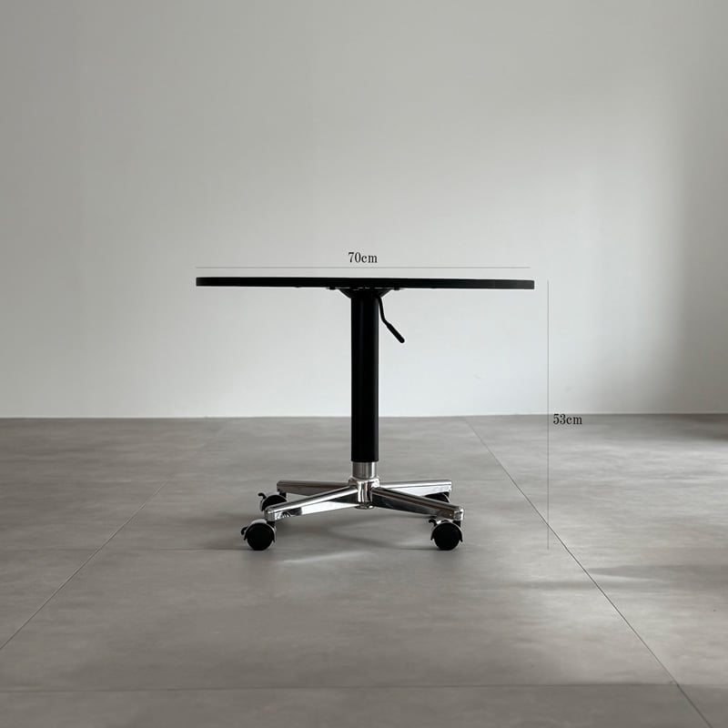 table-03188 ラウンドテーブル ホワイト 直径70cm | ART OF BLACK