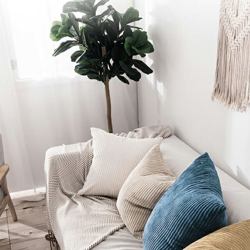 クッションカバー vintage cusion cover ,075 cu-03075 コーデュロイ クッションカバー ストライプ 45cm×45cm