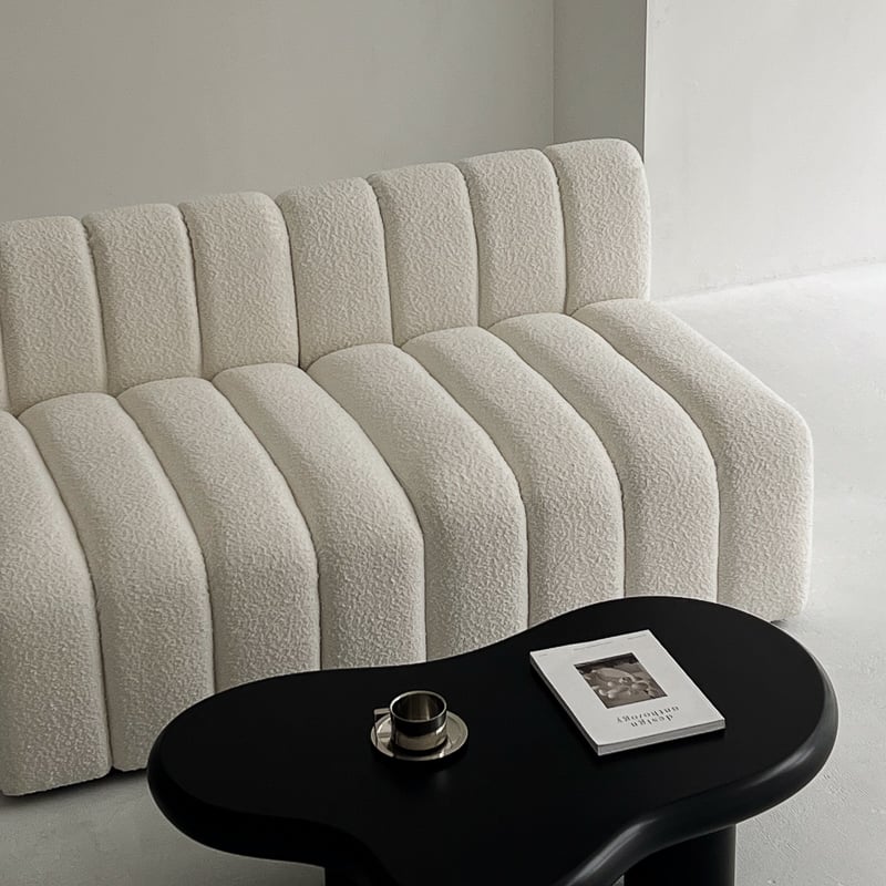 sofa-03003 受注販売 ブークレ モジュールソファ オフホワイト W75cm