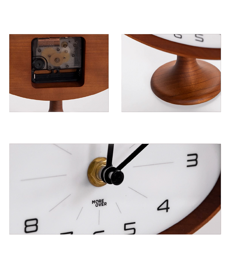 clock-03064 スペースエイジデザイン 天然木 テーブルクロック clock-03064 スペースエイジデザイン 天然木 テーブルクロック