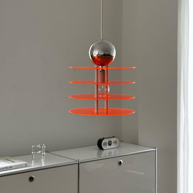 light-03372 Acrylic Flying Saucer ペンダントライト 口金E1