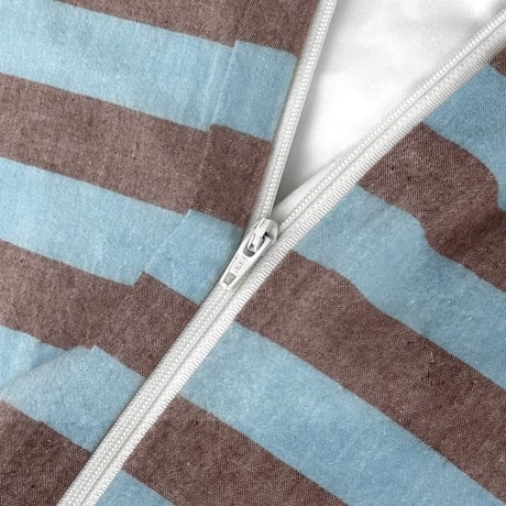 beddingsets-03108　stripe×green×brown 布団カバー 4点セット