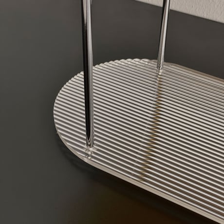 rack-03027　 ripple アクリル 2段 ディスプレイ ラック