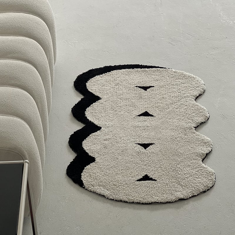 rug-03085 モノトーン ラグ 44cm×69cm / 65cm×105cm | ART