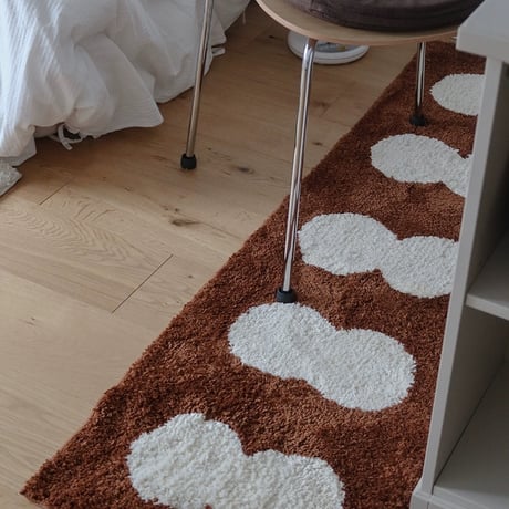 rug-03061　twindot  バイカラー ロングラグ 40cm×120cm / 50cm×160cm