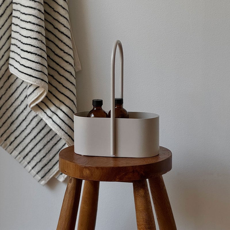 box-03047 アイアン ハンドル付き オーバル収納ボックス | ART