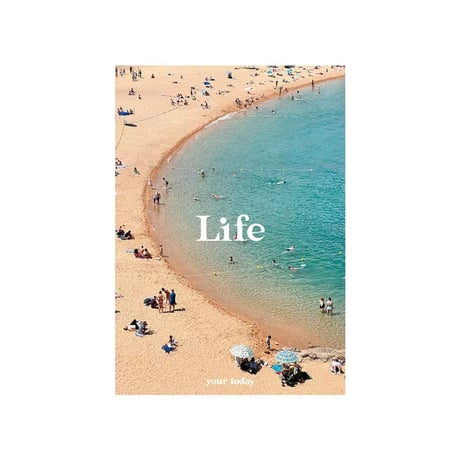 poster-03182　Beach Life ブラックフレーム アートポスター 50×40cm