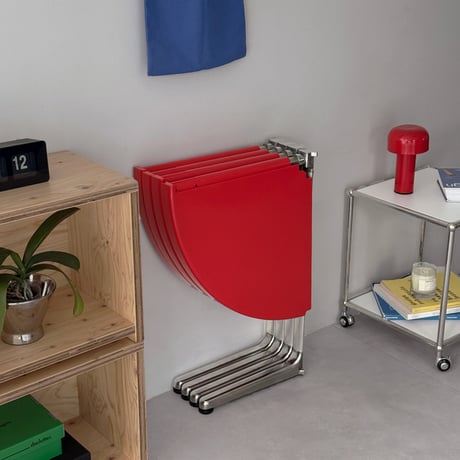 予約販売6月上旬～6月中旬頃発送予定　table-03226　Folding Table 折り畳み ラウンド テーブル 95cm