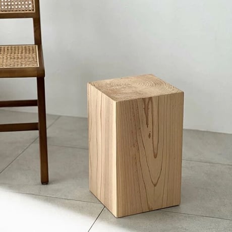 table-03069　CEDAR サイドテーブル スツール 国産杉 無垢材 無塗装
