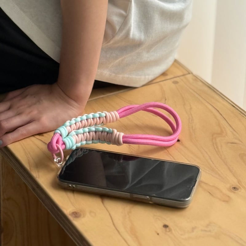パラコード　スマホハンドストラップ　カラーオーダーページ 2カラーオーダー】パラコードハンドストラップ【受注製作