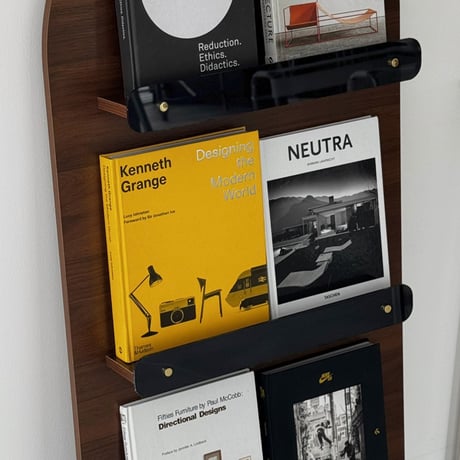 予約販売8月下旬～9月上旬頃発送予定　rack-03105　アーチデザイン 立て掛け マガジンシェルフ H120cm