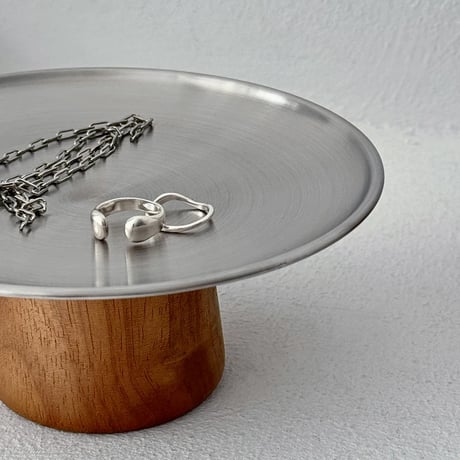 予約販売6月下旬～7月上旬頃発送予定　compote-03014　ステンレス×ウッド コンポートディッシュ