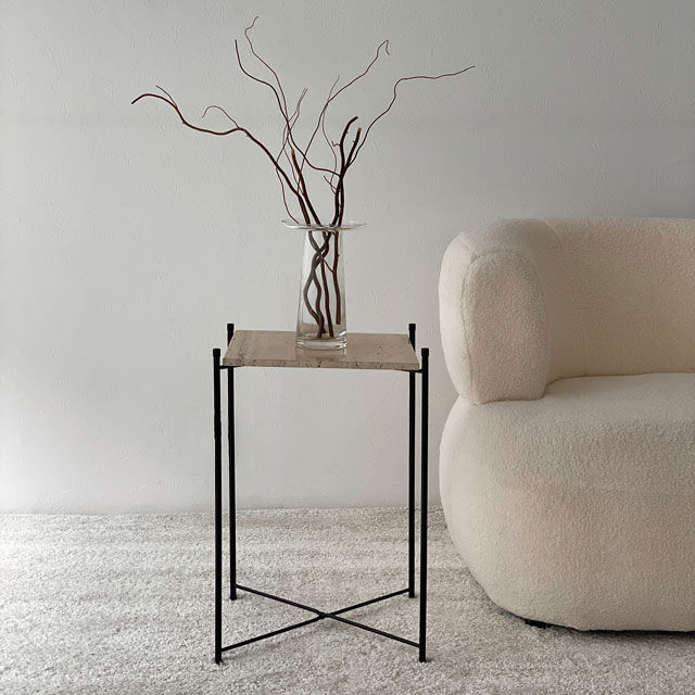 イタリア製・大理石サイドテーブル イタリア製天然大理石テーブルStone Internationa