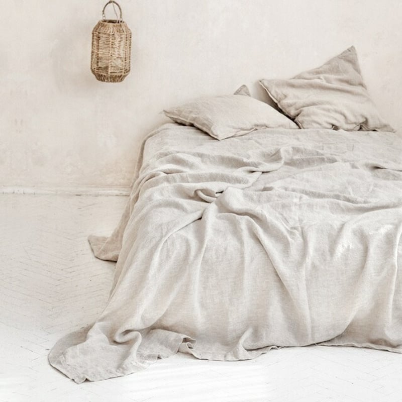 blanket-03032 ピュアリネン フラットシーツ 245cm×200cm マルチカバー