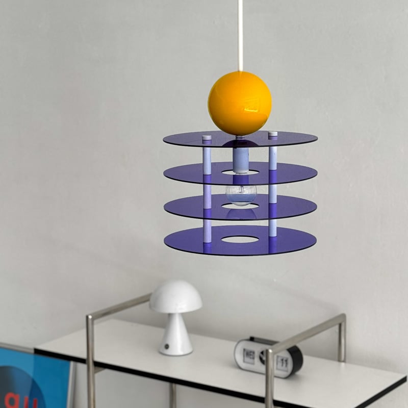 light-03372 Acrylic Flying Saucer ペンダントライト 口金E1