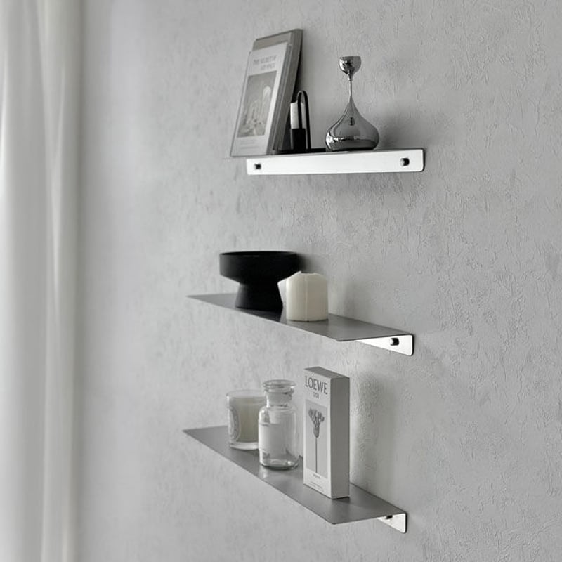 ウォールシェルフ ウォールラック 壁掛けシェルフ フリー スペース シェルフ shelf-03026 ステンレス ウォールシェルフ 60cm | ART OF BLACK