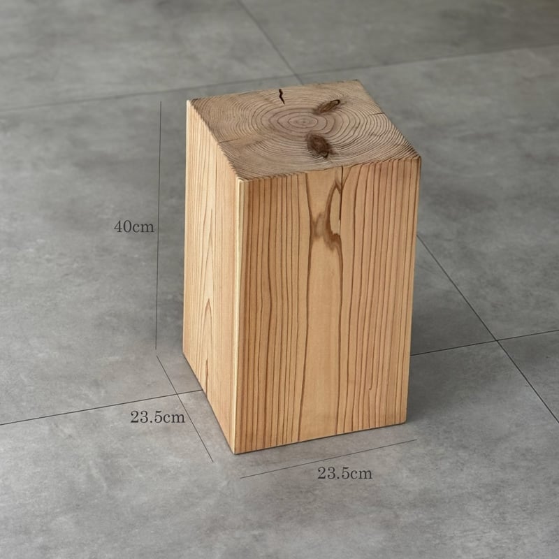 table-03069 CEDAR サイドテーブル スツール 国産杉 無垢材 無塗装 | AR