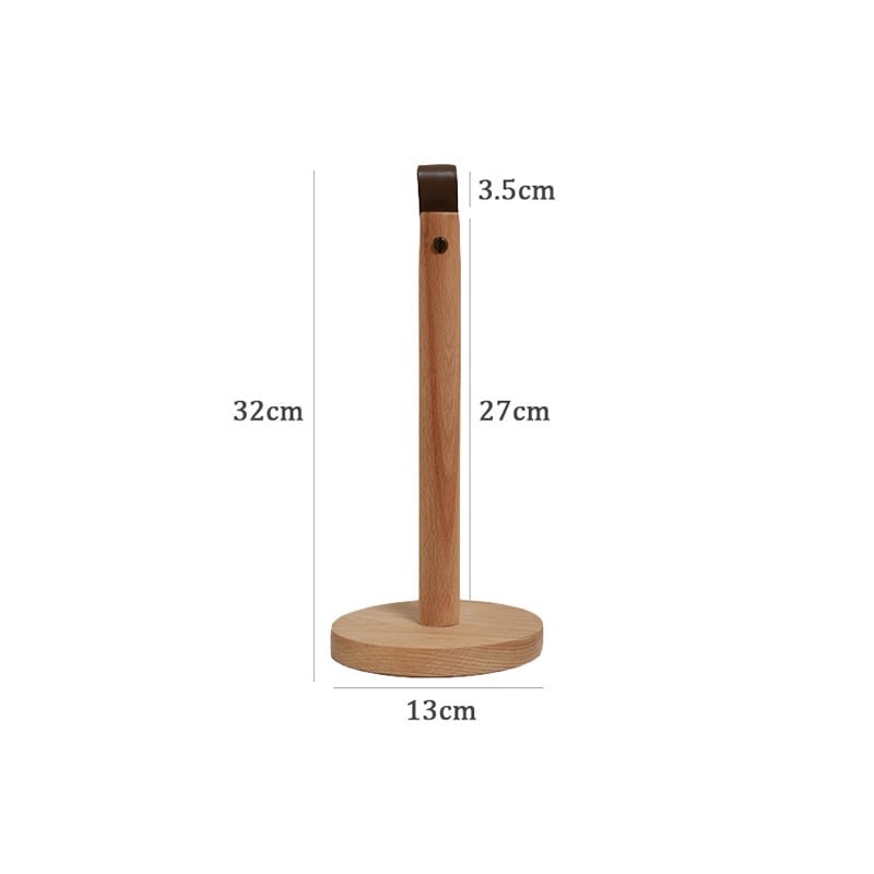 kitchen-03034 天然木×ヴィーガンレザー キッチンペーパーホルダー