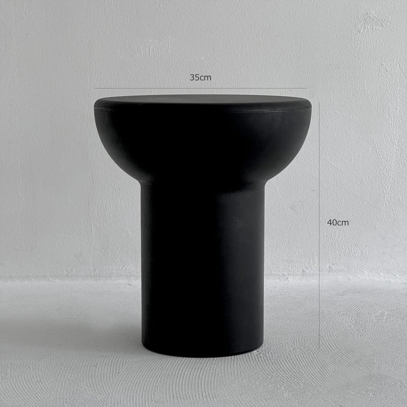 ポルスポッテン□Tam Tamスツール サイドテーブルにも 黒