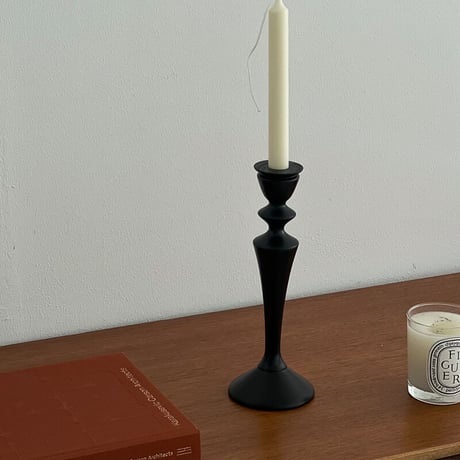 candle-03112　ウッド キャンドルスタンド ブラック 3種
