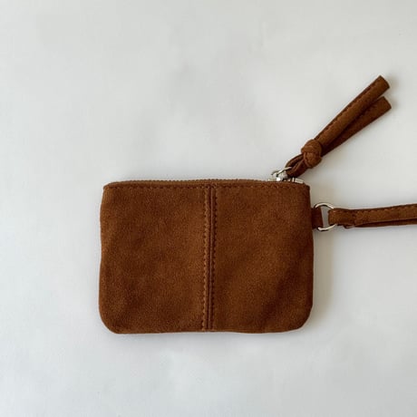 pouch-03002　スエード ネックミニポーチ