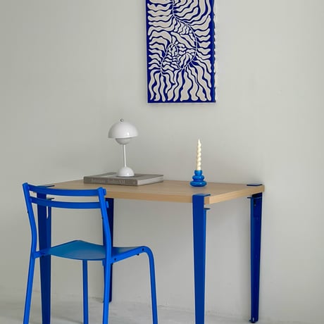 table-03129　Blue 4本set クランプ アイアンレッグ テーブル脚 鉄脚 高さ76cm