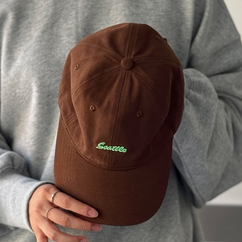 ブラウン刺繍ロゴキャップ キャップ）クラウン刺繍バイカラーキャップ – イチヨンプラス